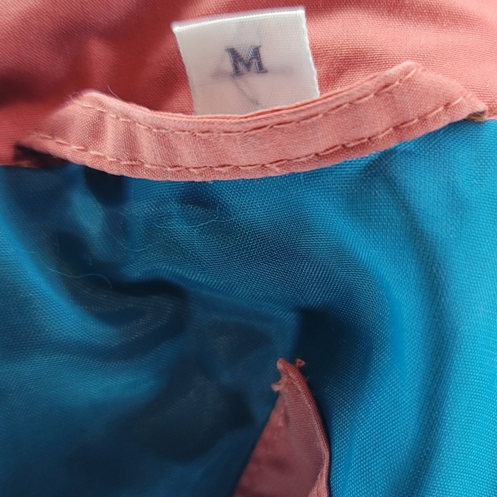 Vintage 80's JL Colebrook Coral Turquoise and Yellow Jacket Size Medium - Picture 8 of 11